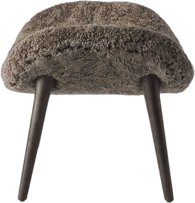 Vipp Lodge Footstool Dark Oak Curly col. 07 Brun