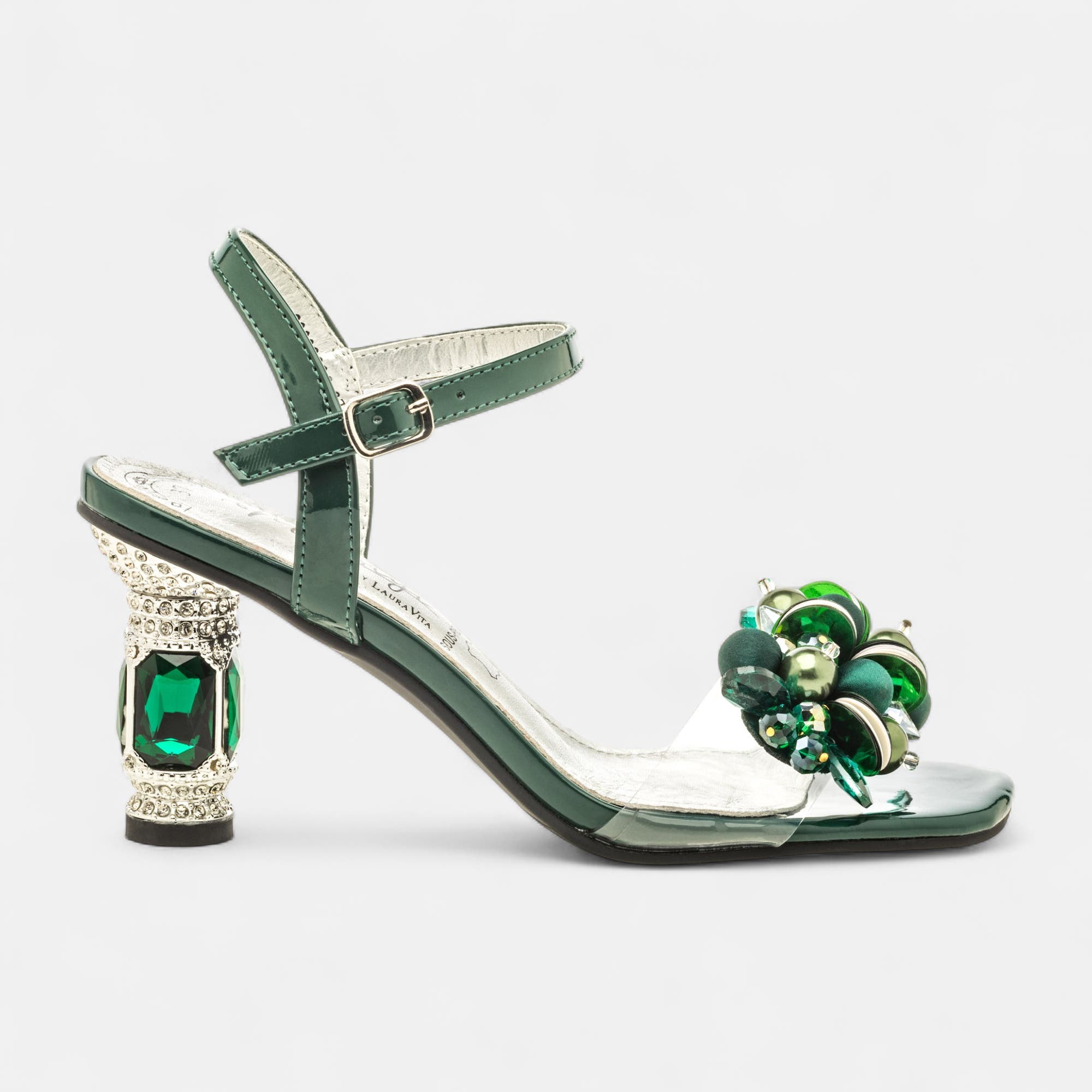 Nu-pieds à talon Femme vert