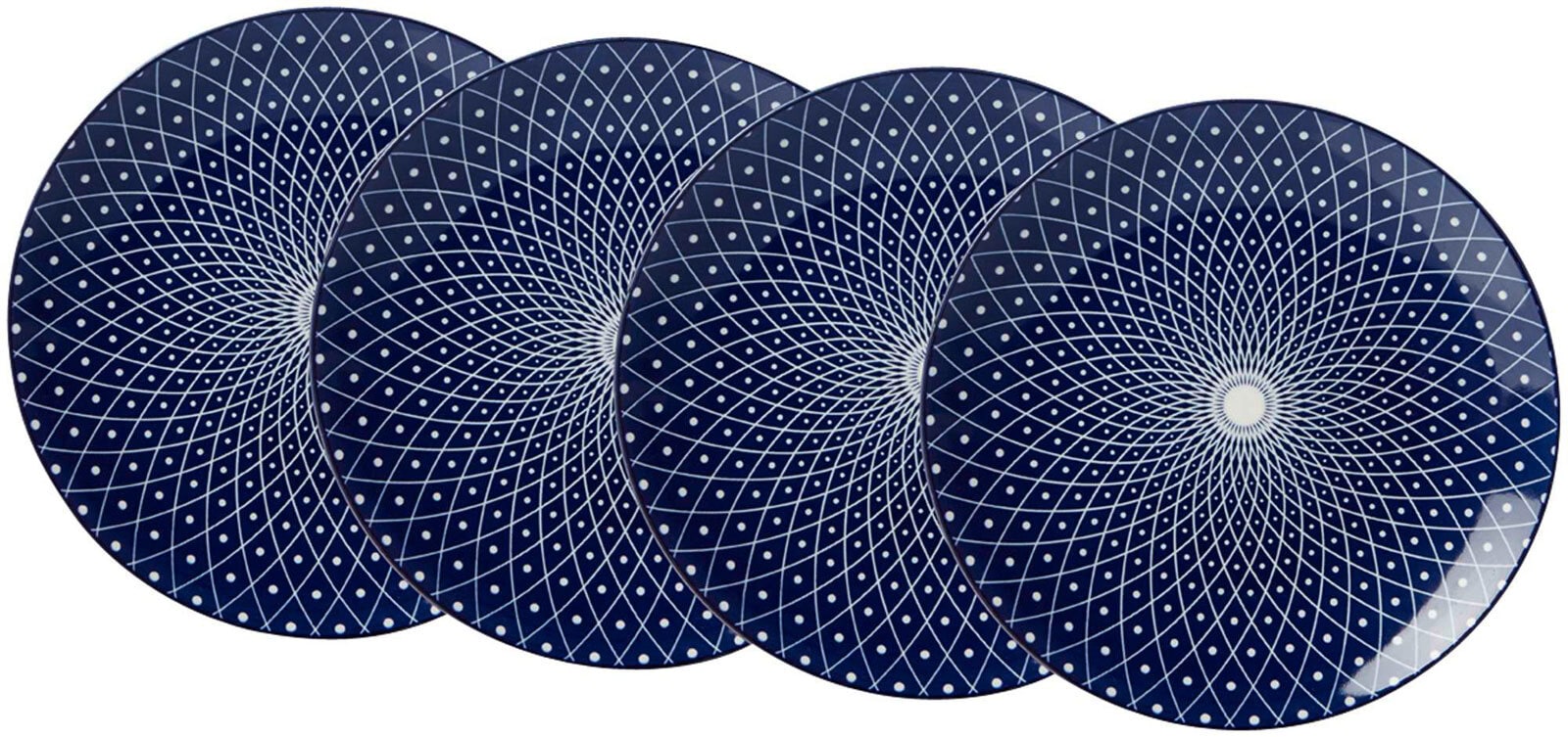 Ritzenhoff & Breker Dessertteller ROYAL REIKO 4er Set blau/ weiß