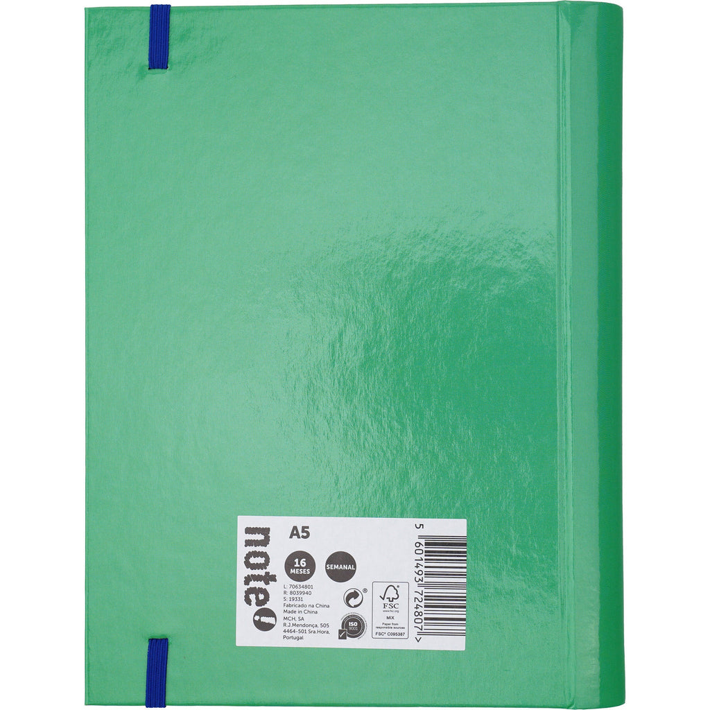 Agenda A5 2025 16 meses Semanal Basic Note!