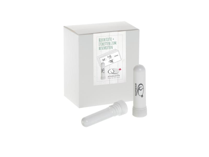 Aromalife Riechstift Neutral 10 Stück Riechstifte mit Etiketten