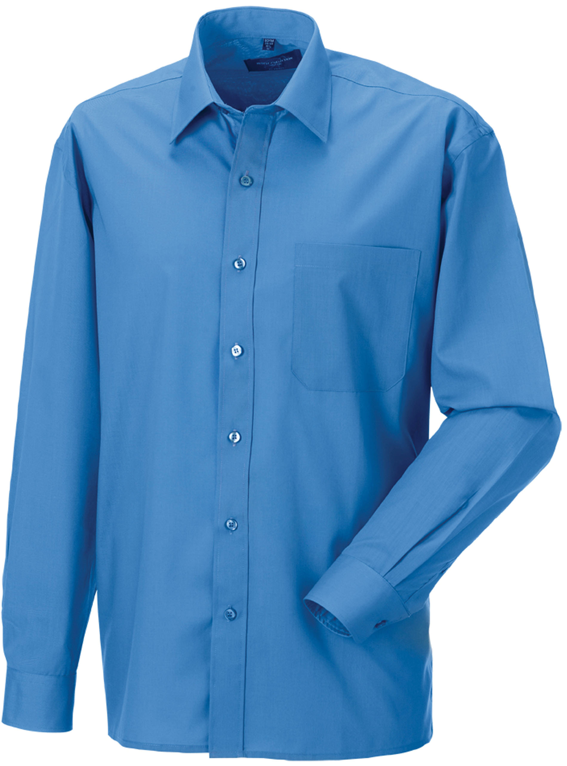 Russell Collection RU934M - Chemise Popeline Homme Manches Longues