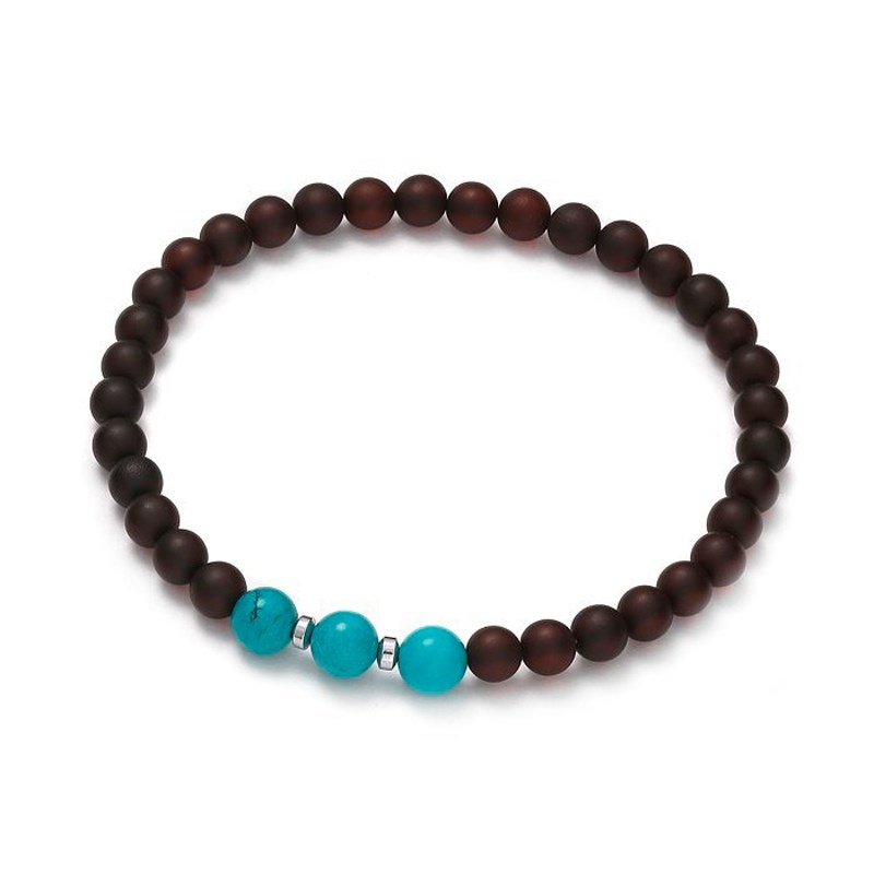 Bracelet élastique turquoise