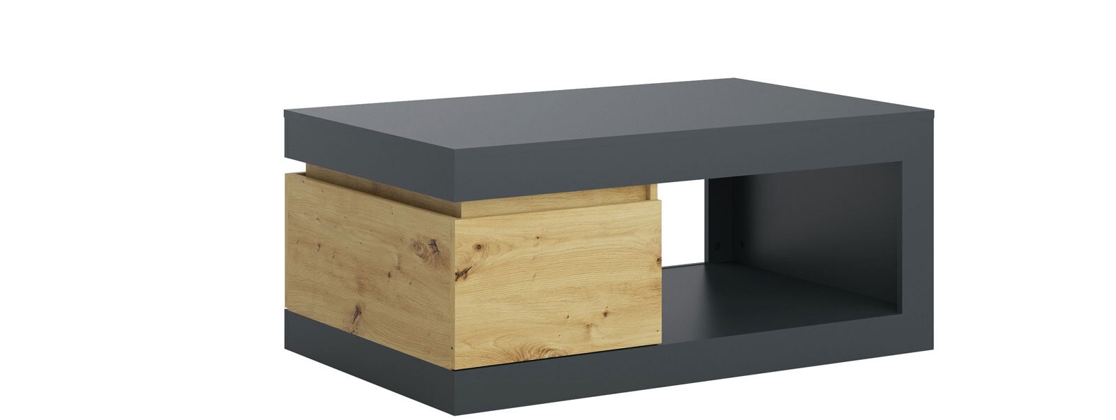 Couchtisch Luci Eiche Artisan Nachbildung/Grau 110 x 50 x 70 cm
