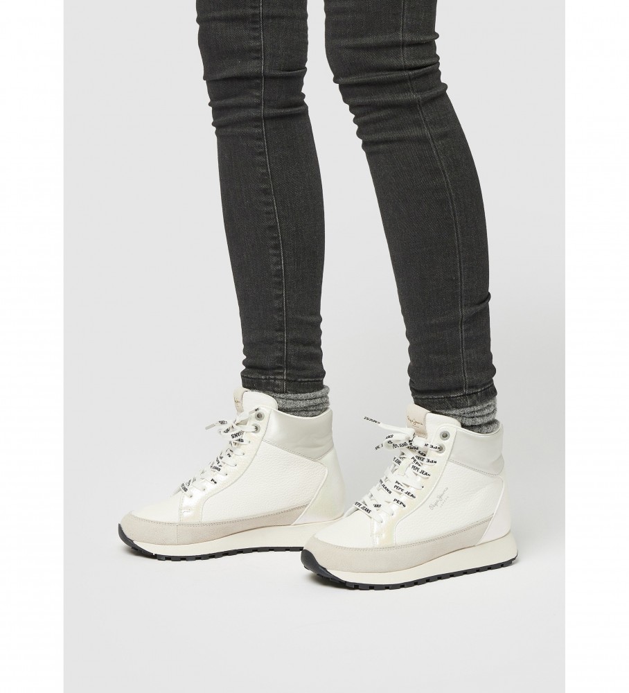 Tênis Pepe Jeans Dean Moll de couro branco