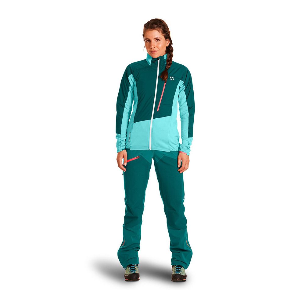 Ortovox WESTALPEN SWISSWOOL HYBRID - Veste Femme pacific green