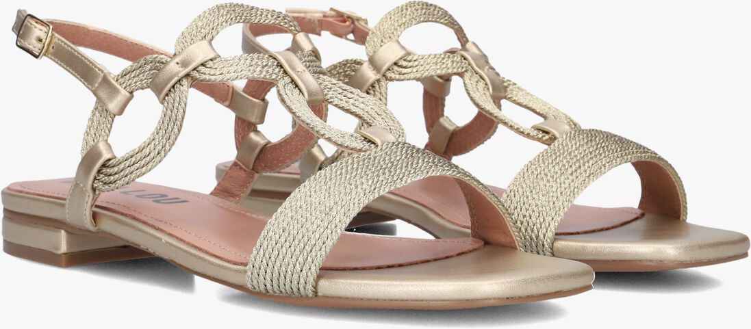 goudkleurig bibi lou platte sandalen 855z94hg