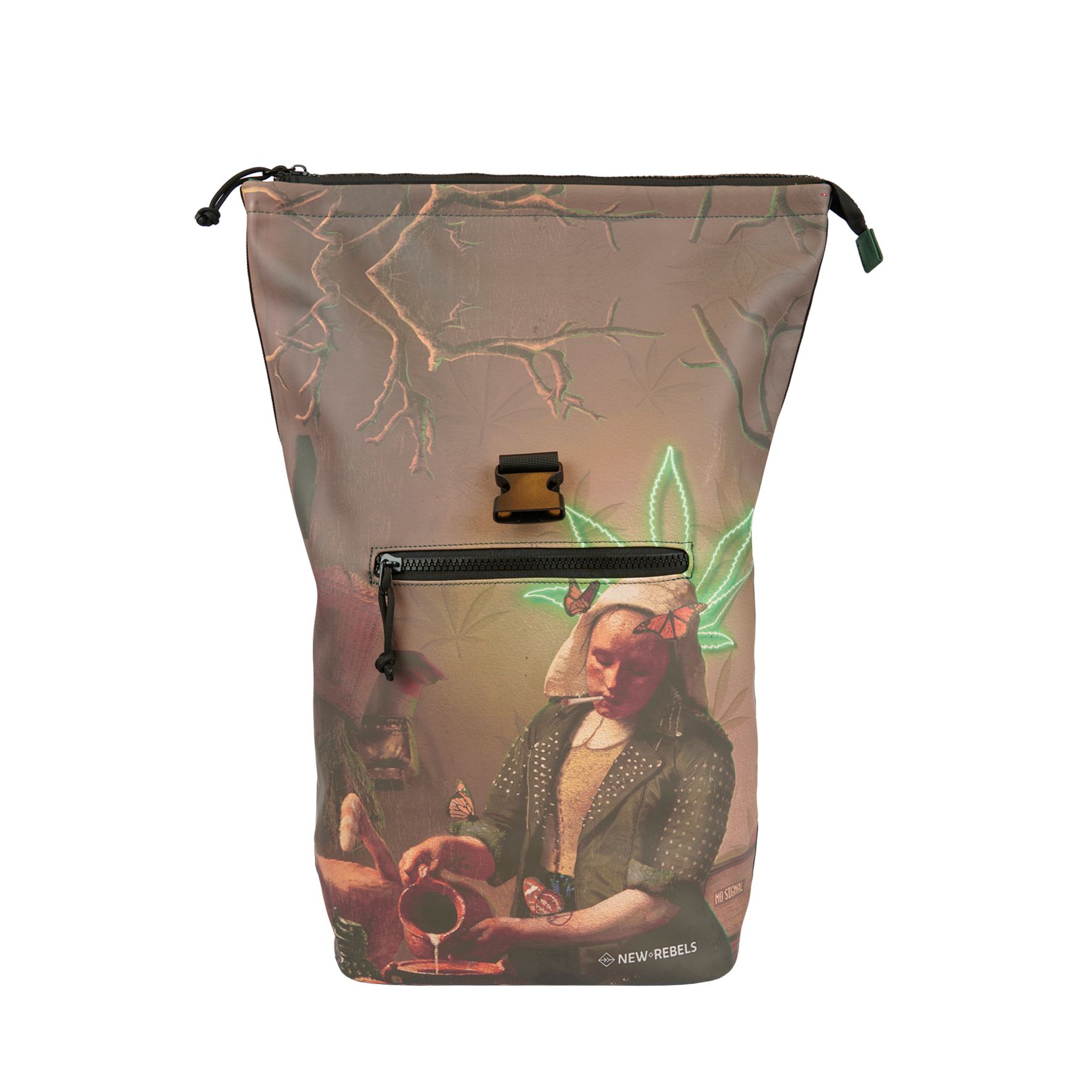 New Rebels Mart Art New York Rolltop Backpack Milkmaid