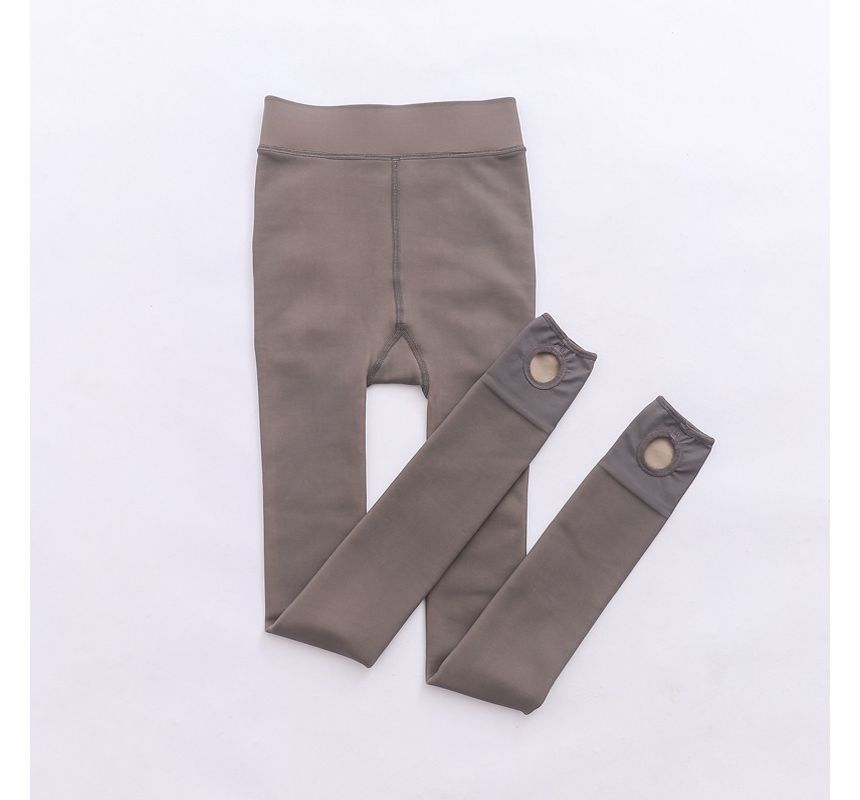 Huasha - Effen panty met fleecevoering