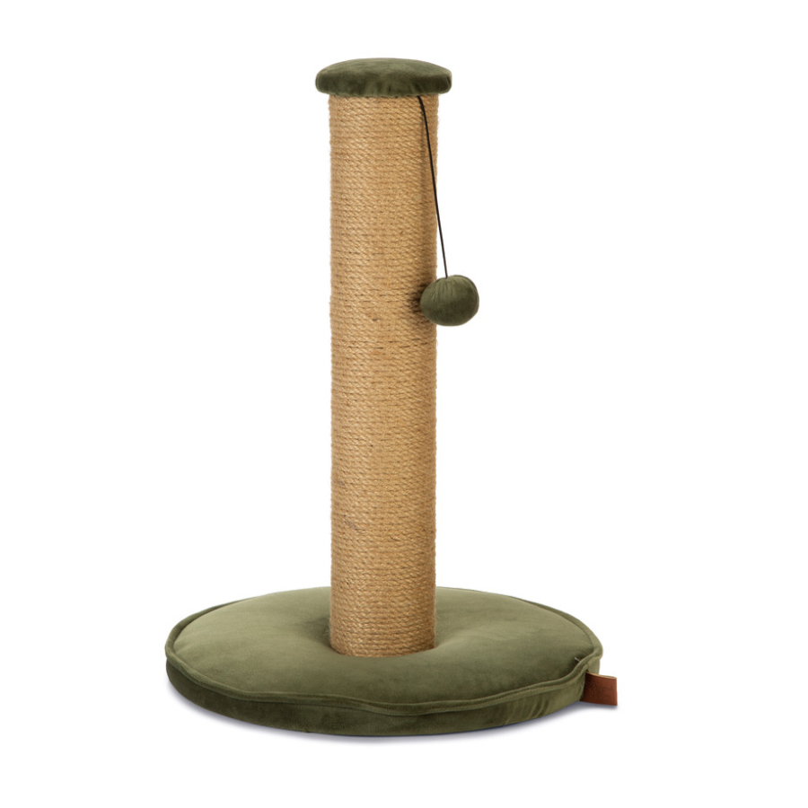 Arranhador para gatos verde, desenhado por Lotte Yenna