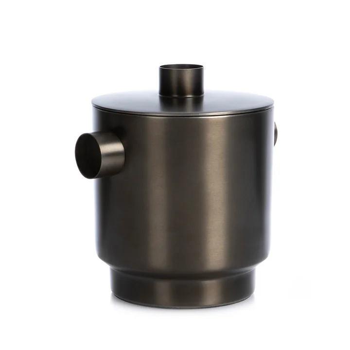 XLBoom - Rondo Eiswürfelbehälter small, Stahl schwarz, Ø 13 cm
