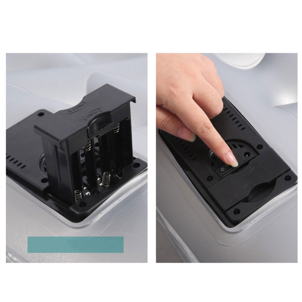 (175x80cm) Aufblasbare Auto Bett Luftmatratze mit elektronischer Luftpumpe für Autorücksitz inkl. 2 Kissen - Schwarz