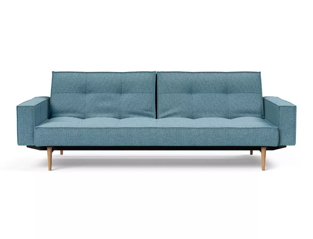 Schlafsofa mit Armlehnen Splitback Styletto hell