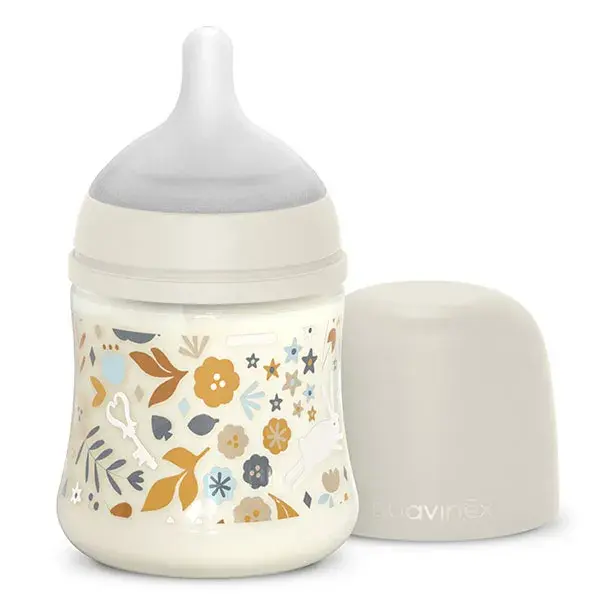 Suavinex, Wonderland, Biberon Tétine SXPro S - Wonderland Beige - 150ml