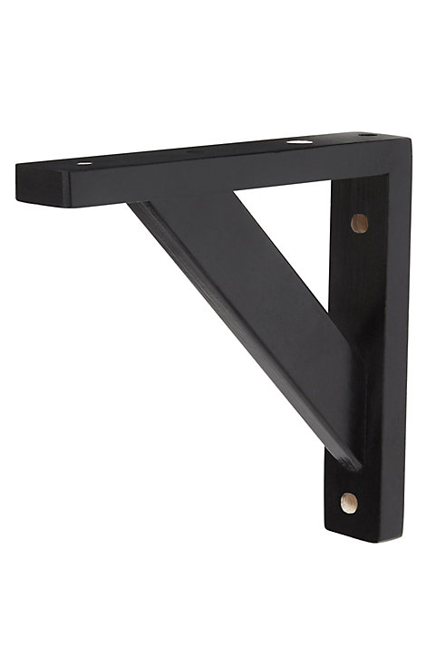 Équerre en noir Form Timber H. 30 x P. 25 cm