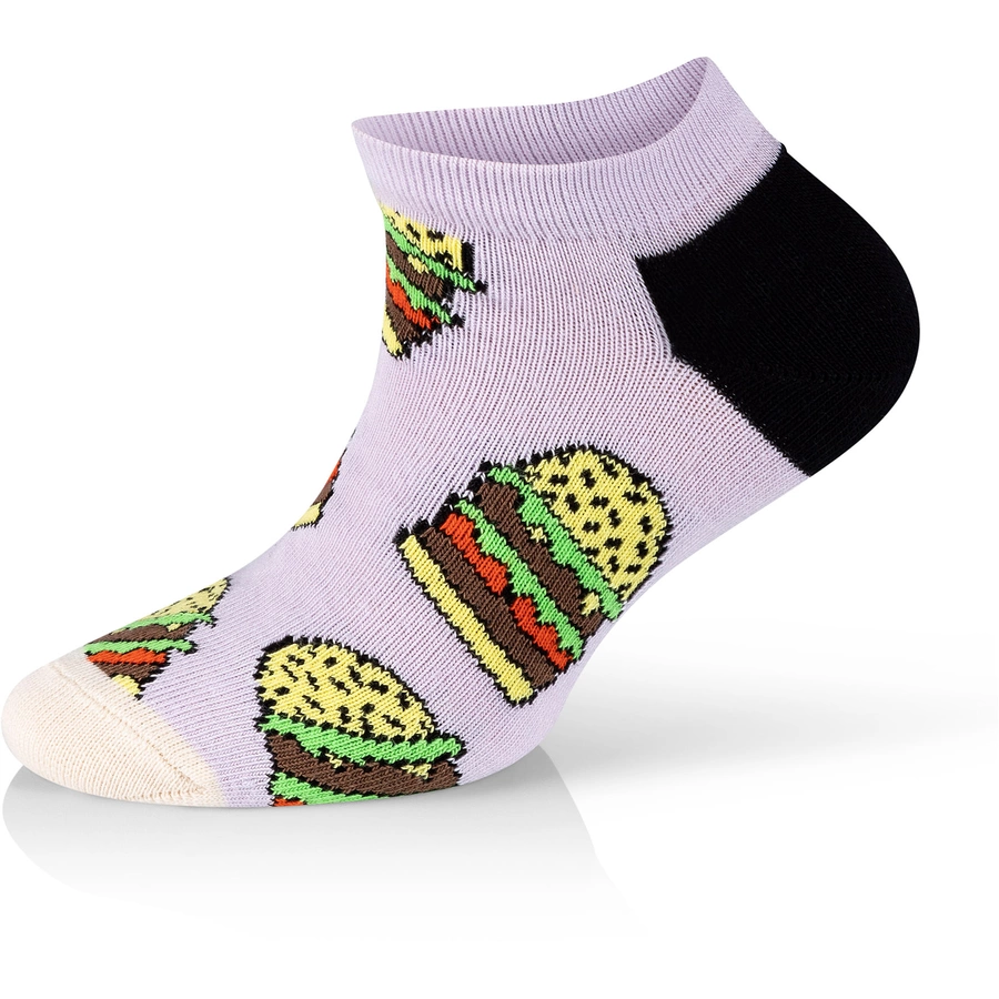 Happy Socks Sneakersocken 4-Pack Kids Low Car-Lunch Time multi_coloured
