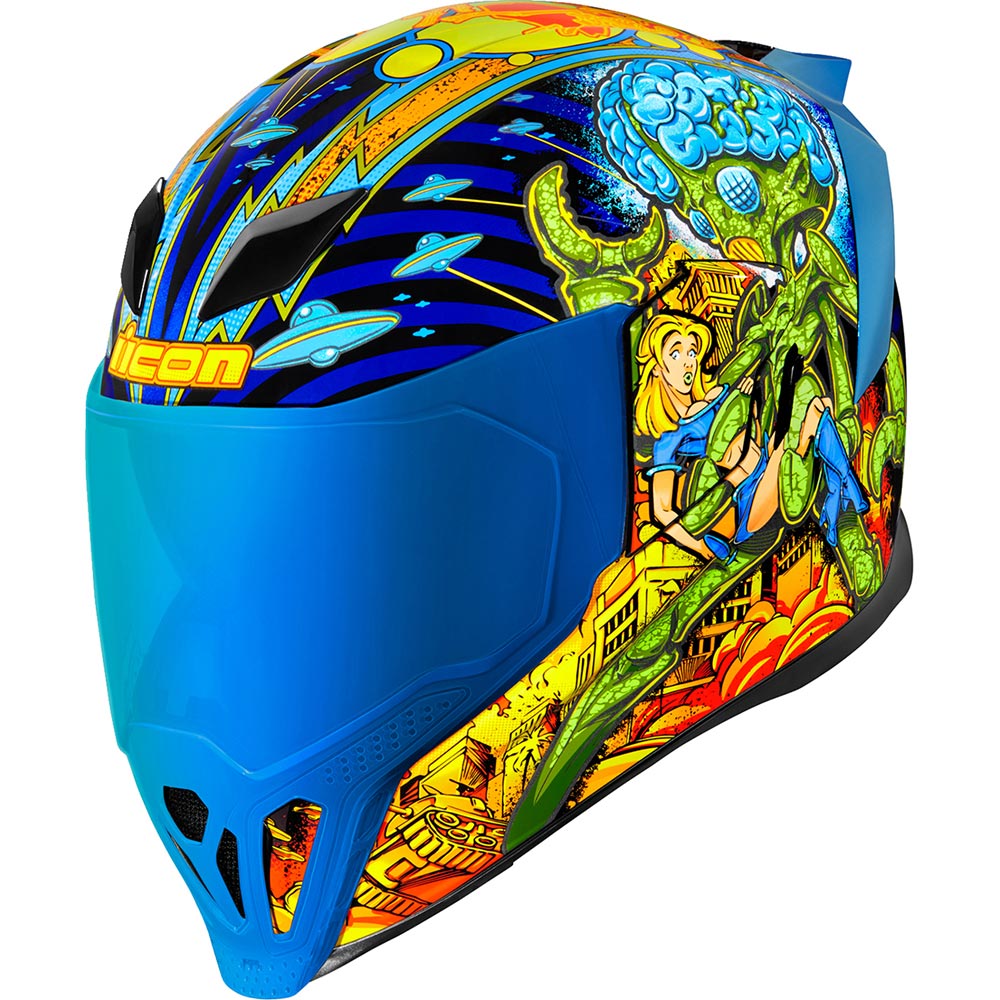 Icon - Casque Airflite Bugoid Blitz™ Jaune / Vert / Turquoise