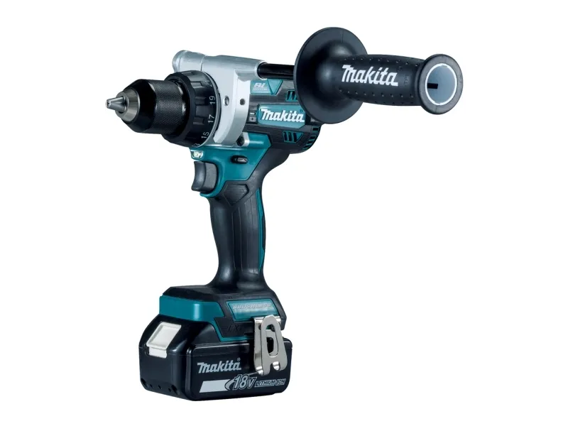 Makita DDF486RTJ - Skruetrækker - ledningfri - 2-hastigheders - nøgleløs borepatron 13 mm - 130 N·m - 2 batterier - 18 V