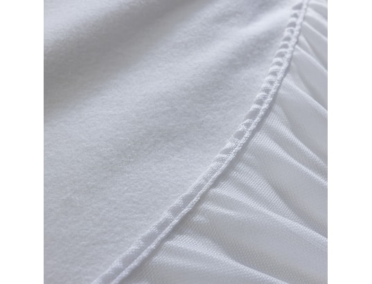TERRE DE NUIT - Protège matelas coton bio molleton bonnet 27 blanc 140x190 ...