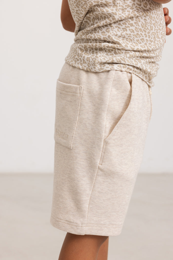 Leo Tee SS, T-shirt - Beige Leo