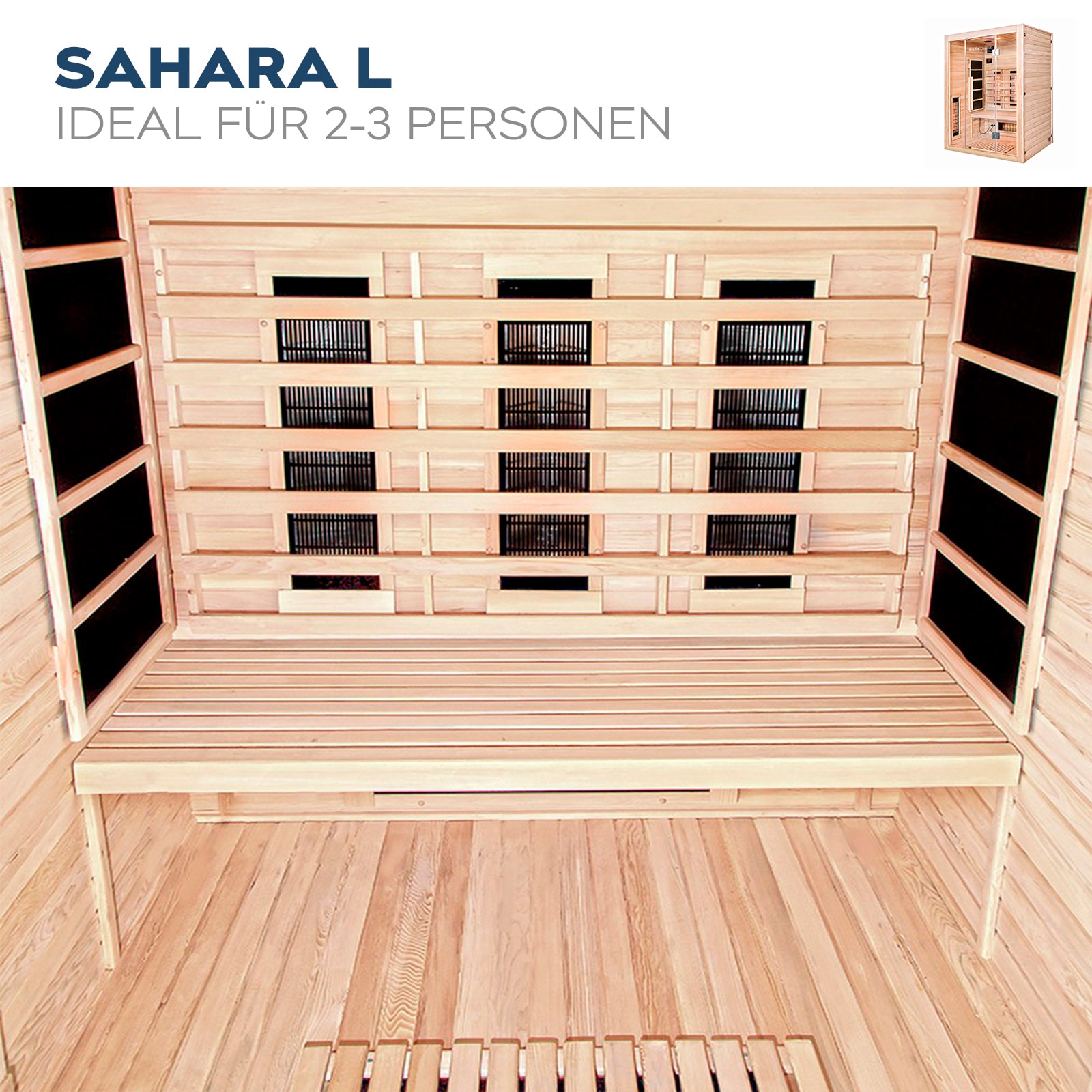 Home Deluxe Sahara L Infrarotsauna mit Vollspektrumstrahler