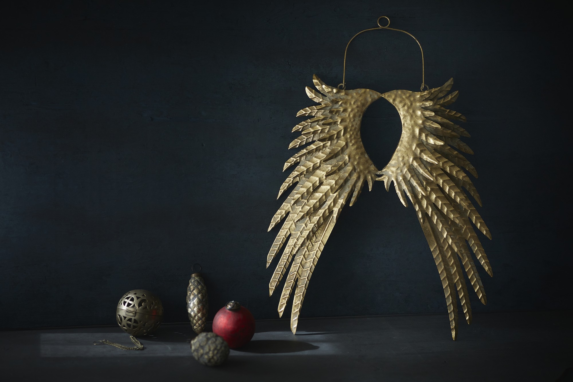 Wandschmuck 'Galatea', gold, H 58,5 cm, B 44 cm, L 5 cm von fischer's lagerhaus