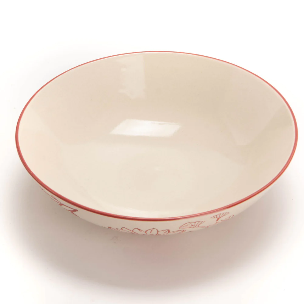 Pasta bol rouge Zélie (lot de 2) Amadeus
