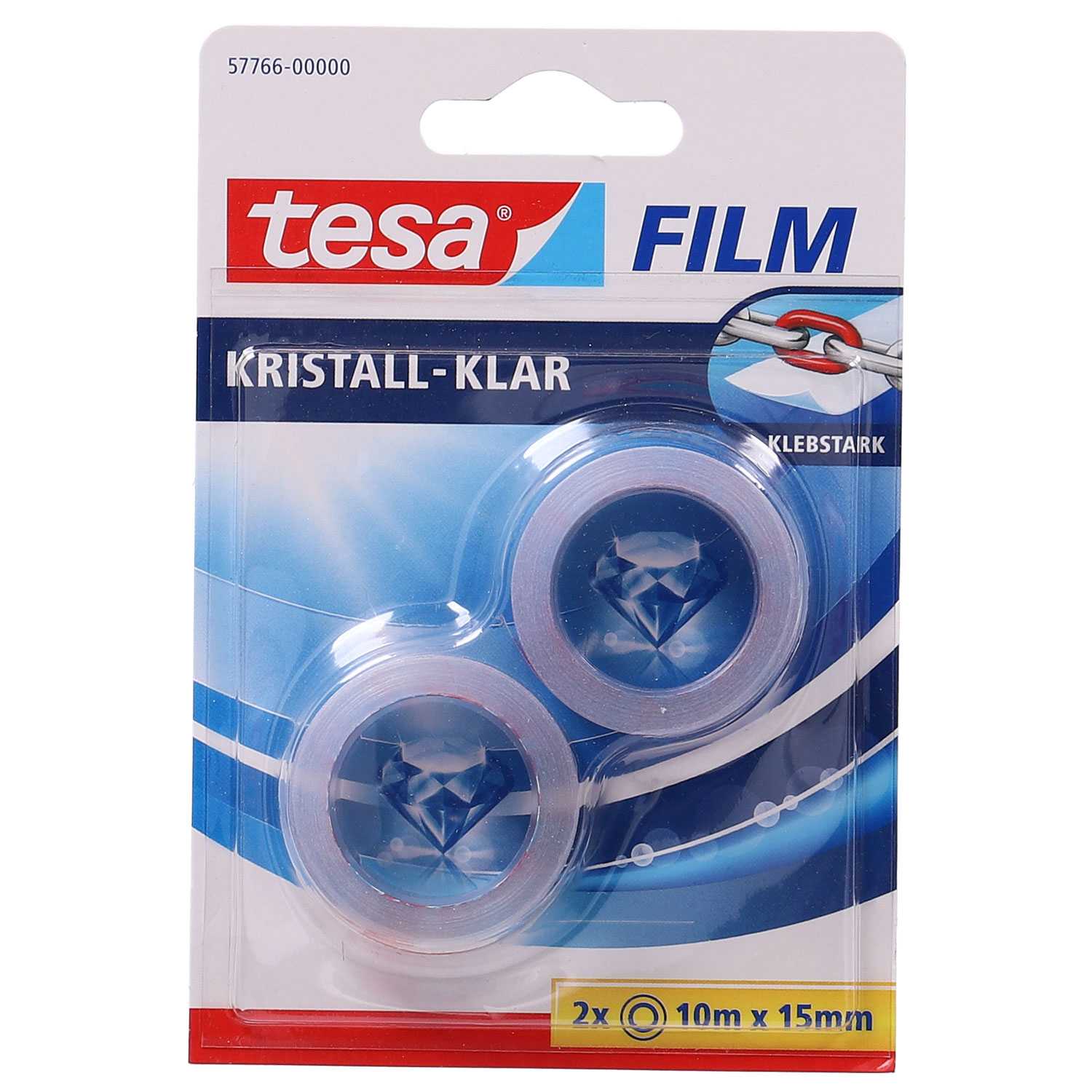tesa Klebeband kristall-klar 10 m x 15 mm 2er