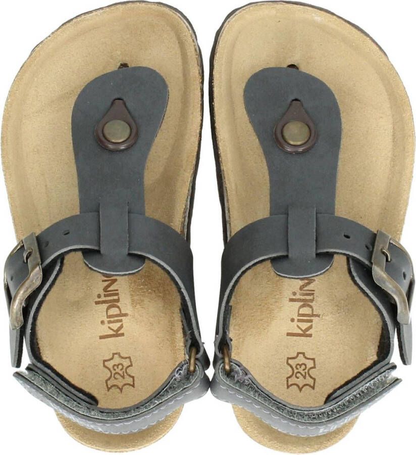 Kipling Juan 3 sandalen grijs Imitatieleer Effen 32