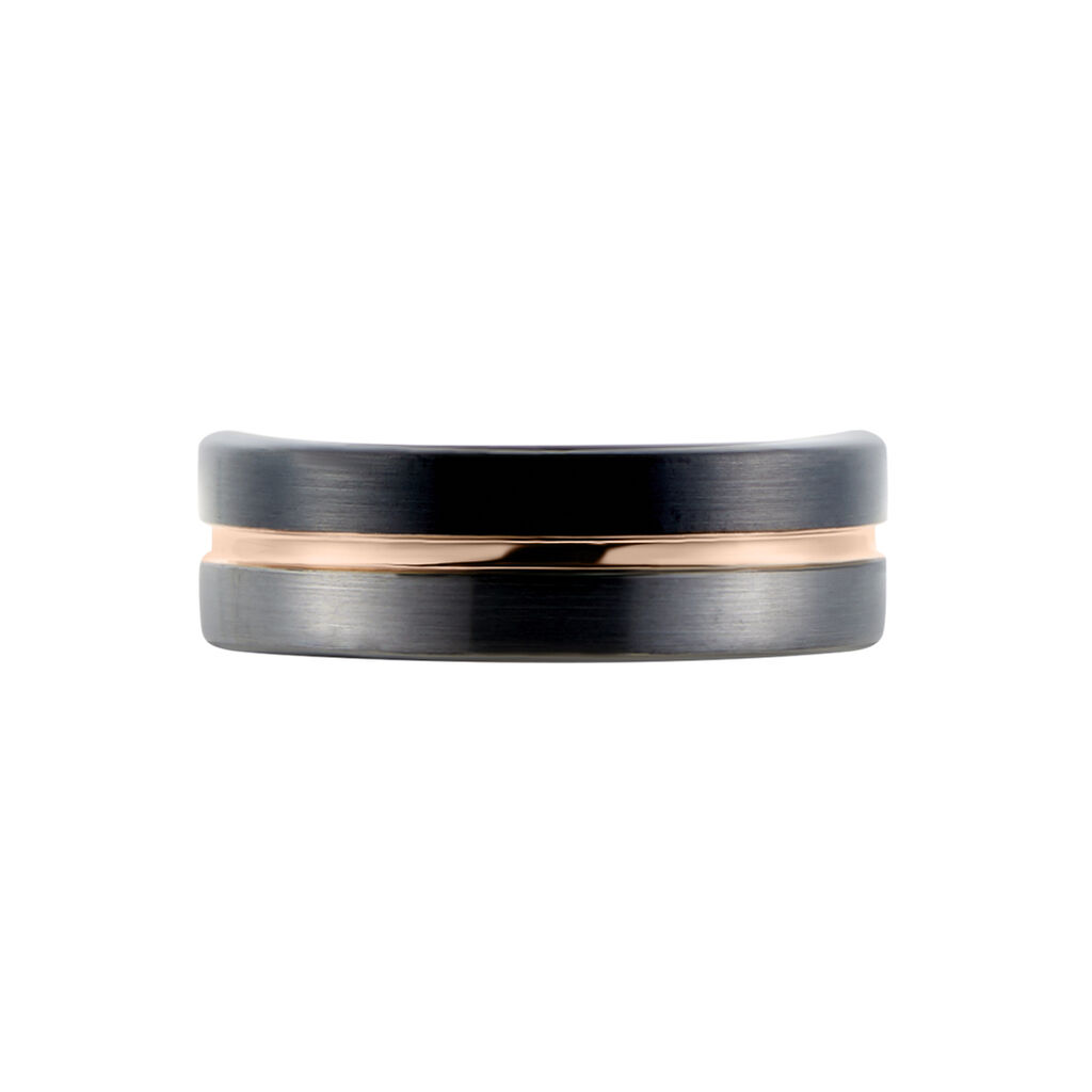 Bague Jourdan Echo Tungstene Tricolore Blanc / Rose / Noir