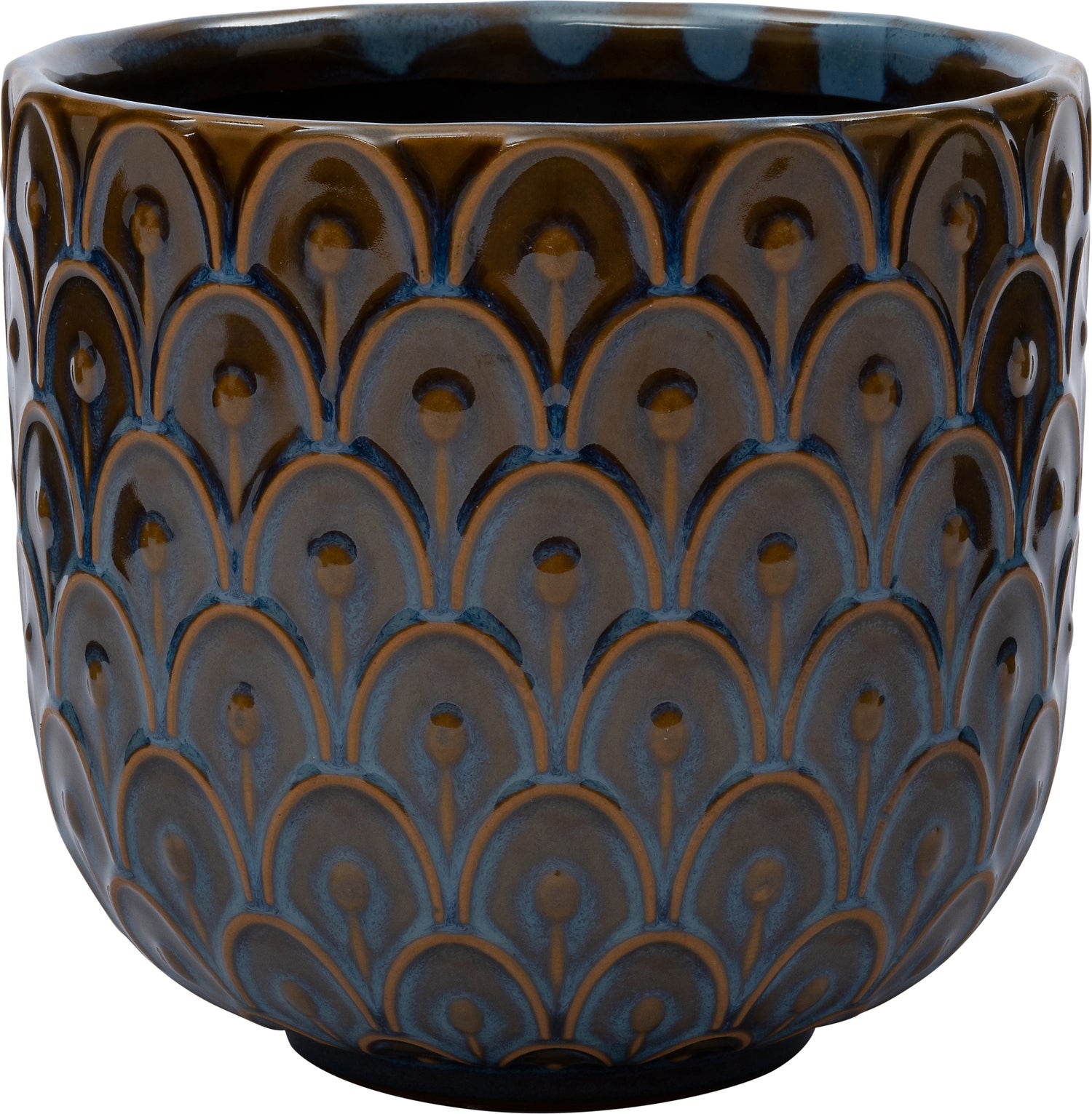 Intratuin bloempot Sana blauw D 14 H 13 cm