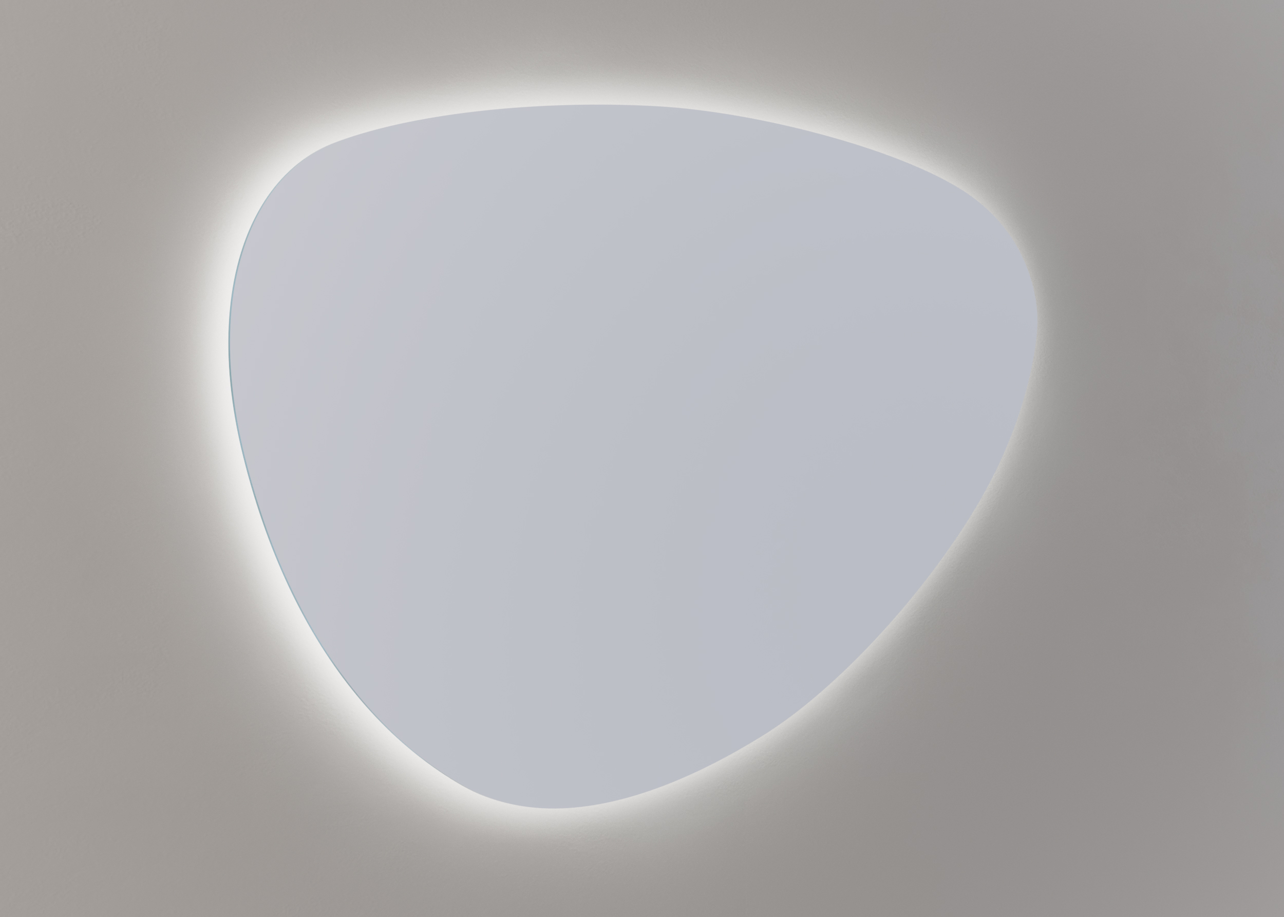 Thebalux M10 organische spiegel 150x100cm met verlichting en verwarming