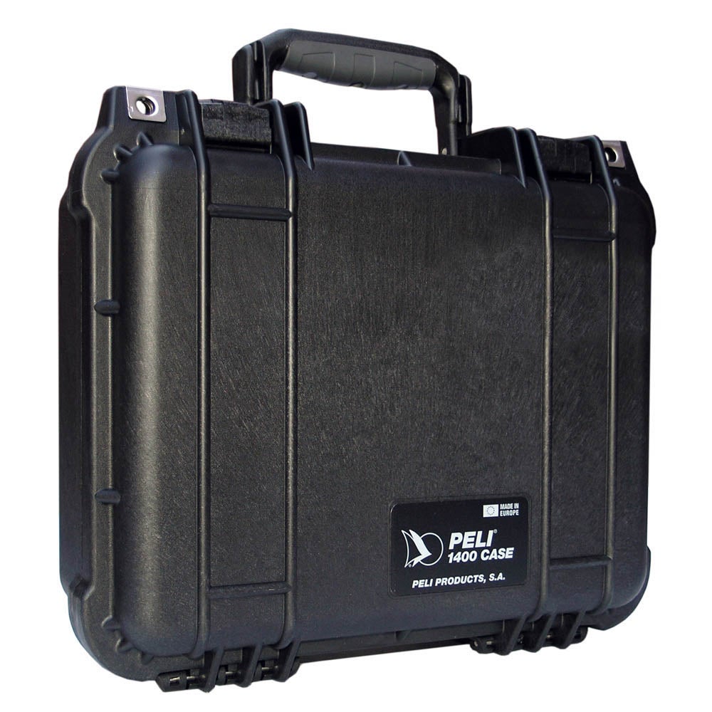 Peli 1400 BK flightcase zonder schuim 300x225x132 mm zwart