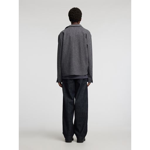 Annarr Kerr Herringbone Hybrid Jakke, Grey, 52