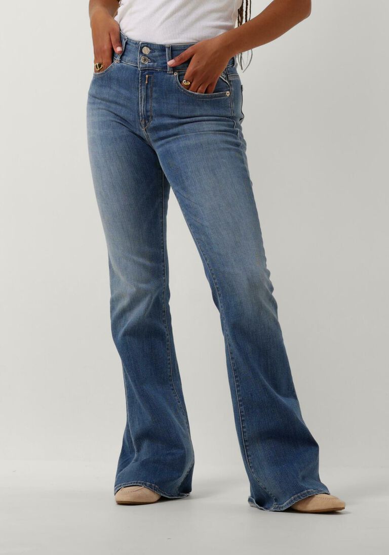 REPLAY blauwe replay flared jeans newluz flare pants