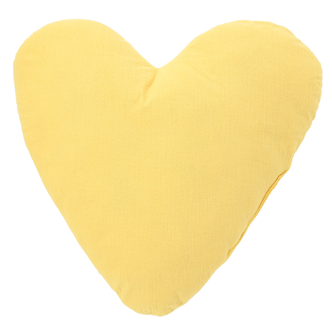 Topolino Musselin-Shapekissen in Herz-Form gelb