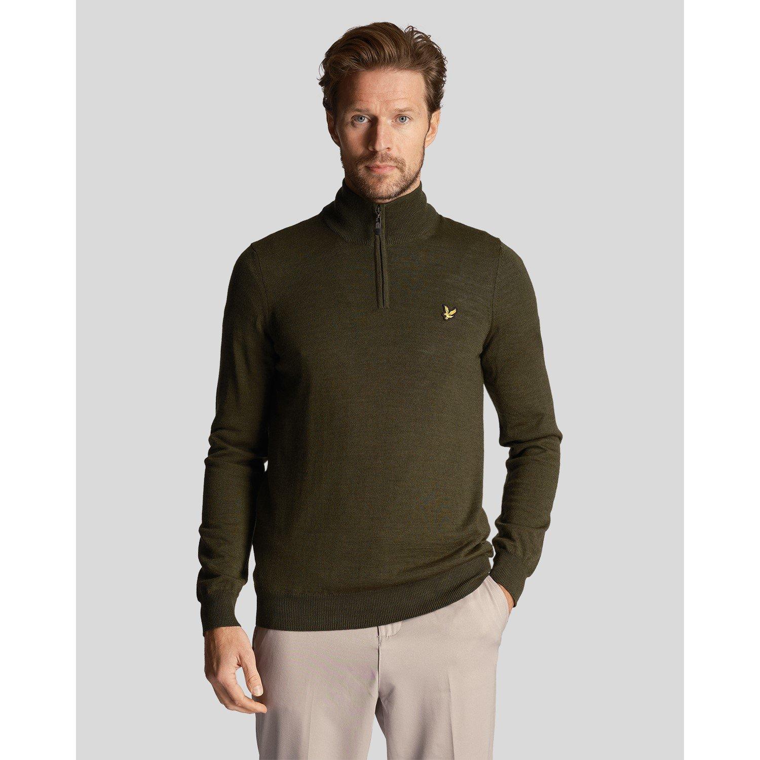 Lyle and Scott Golf CorequarterZip Merino Jumper