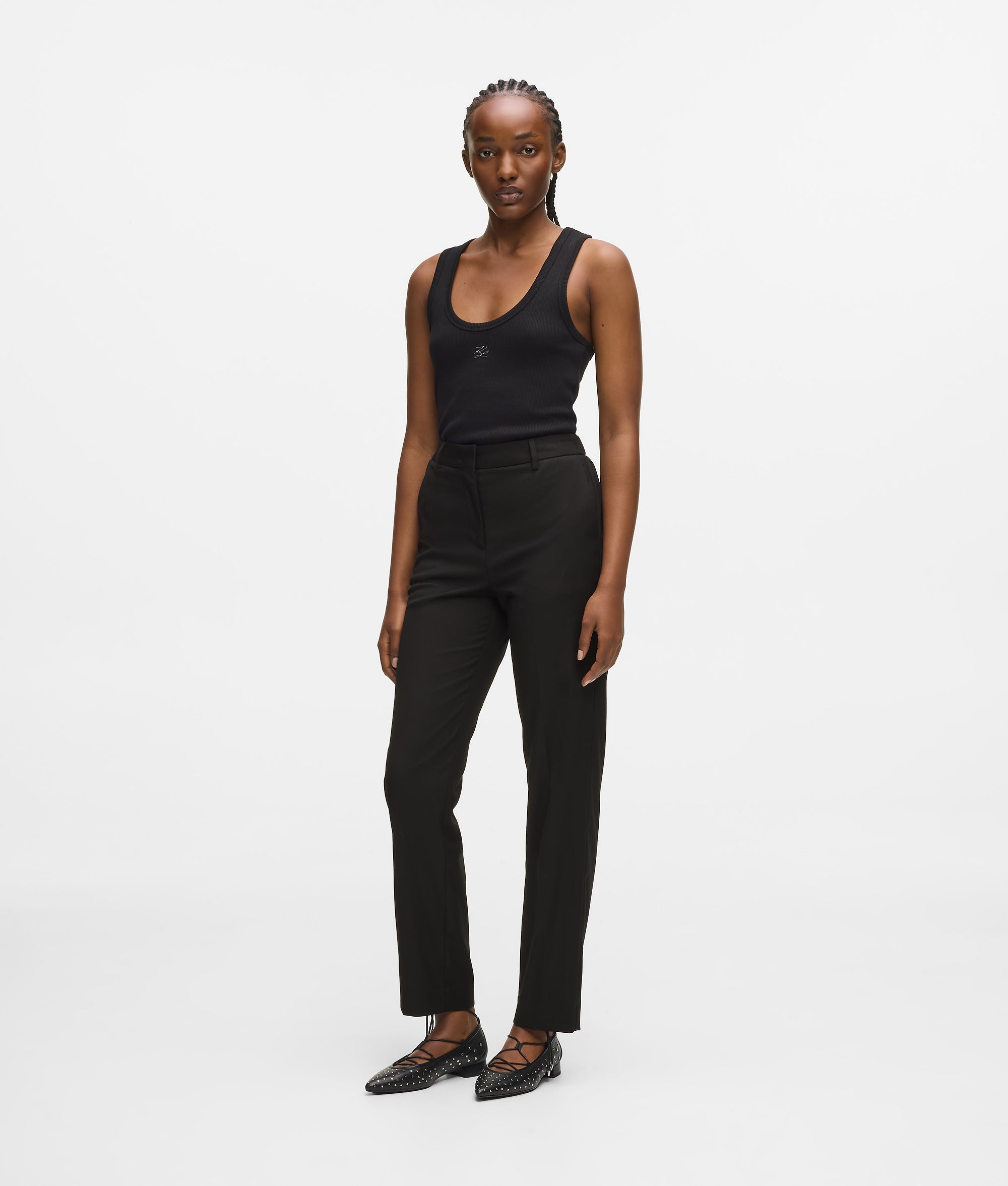 Geklede broek van wolmix