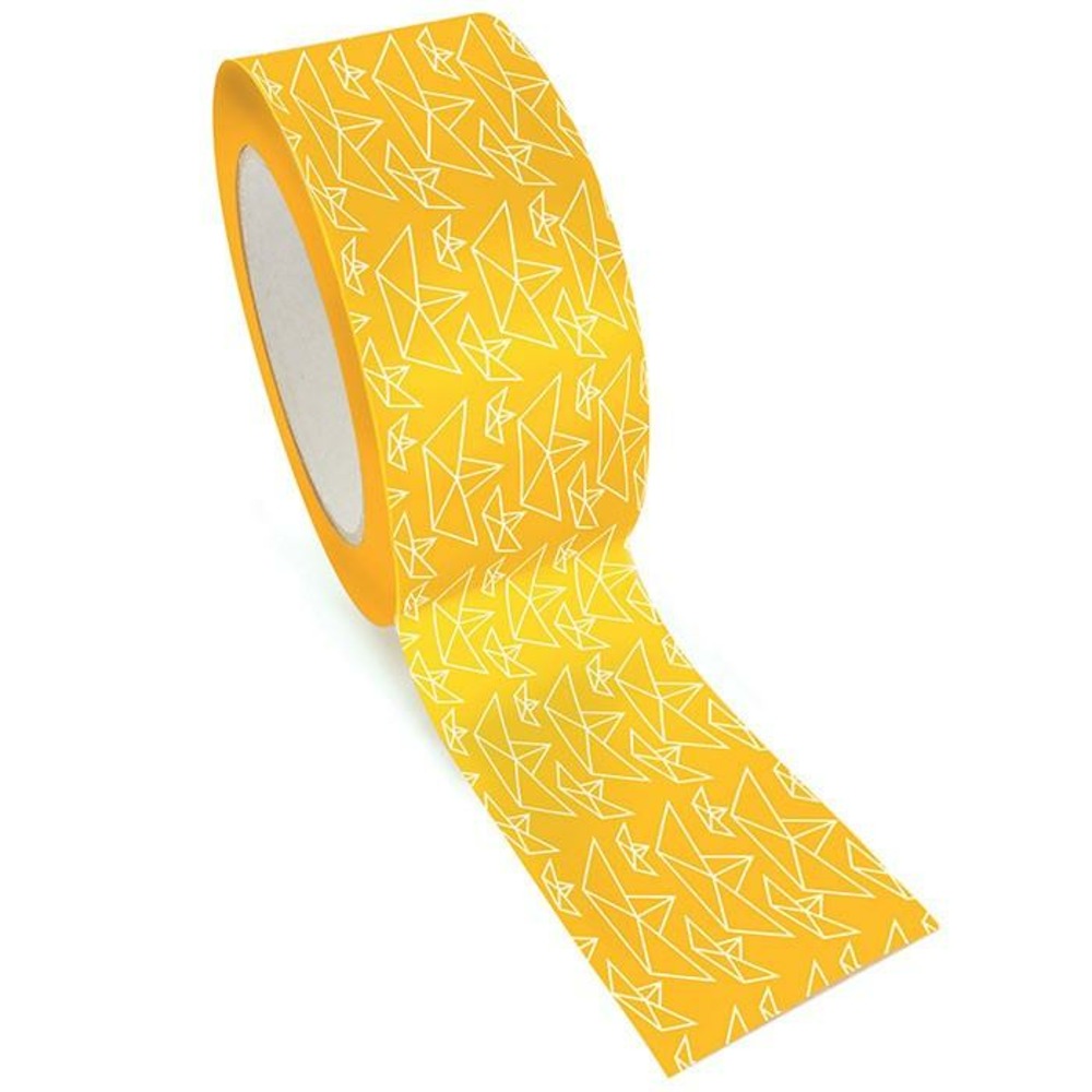 Masking tape xl jaune 4,8 cm x 8 m - bateau origami