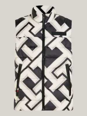 Colete acolchoado TH Warm Monogram New York