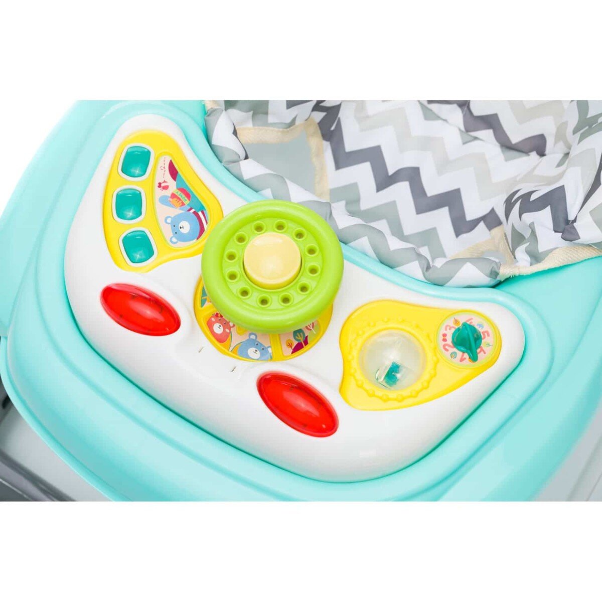 Fillikid Fillikid Baby Lauflernhilfe mit elektronischem Spielbrett grau/mint