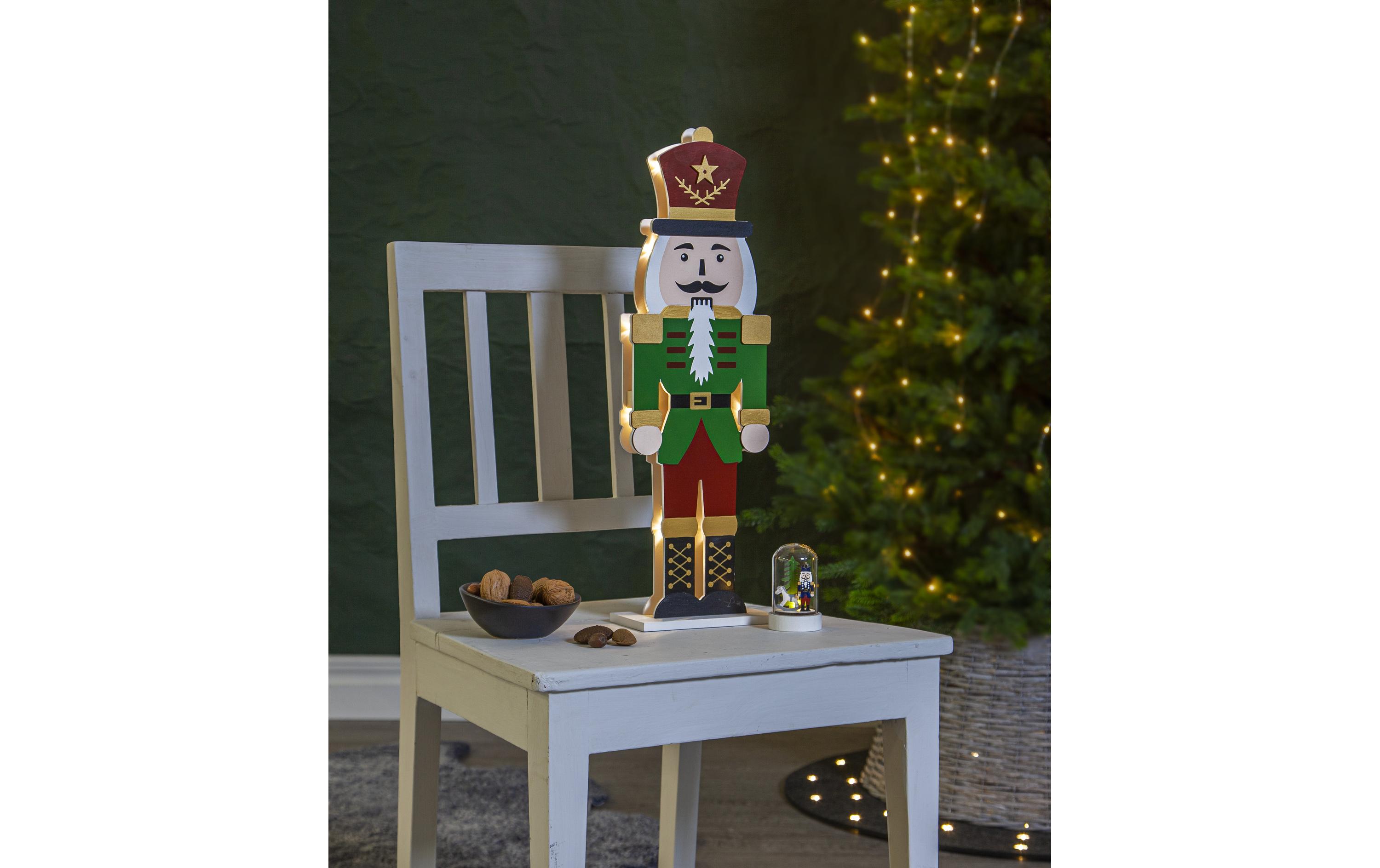 LED-Figur Nussknacker, 9 cm, 2 StückNussknacker im Wald