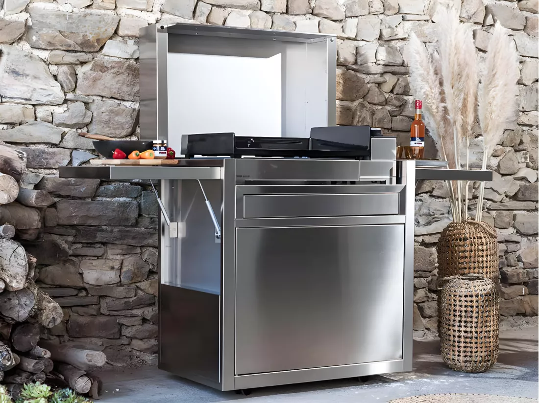 Chariot en inox Premium fermé 75 - FORGE ADOUR