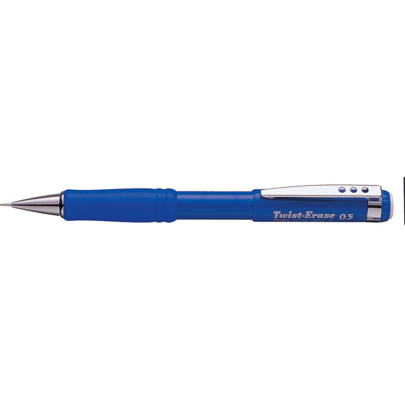 Pentel Druckbleistift Twist-Erase, 0.5 mm, HB, blau