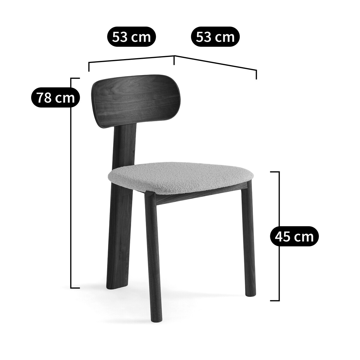 AM.PM<br>Cadeira em bouclette, design de E. Gallina, Marais