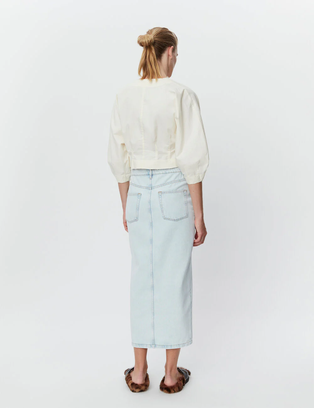 DAY Birger et Mikkelsen  Niki denimnederdel - Bleached White