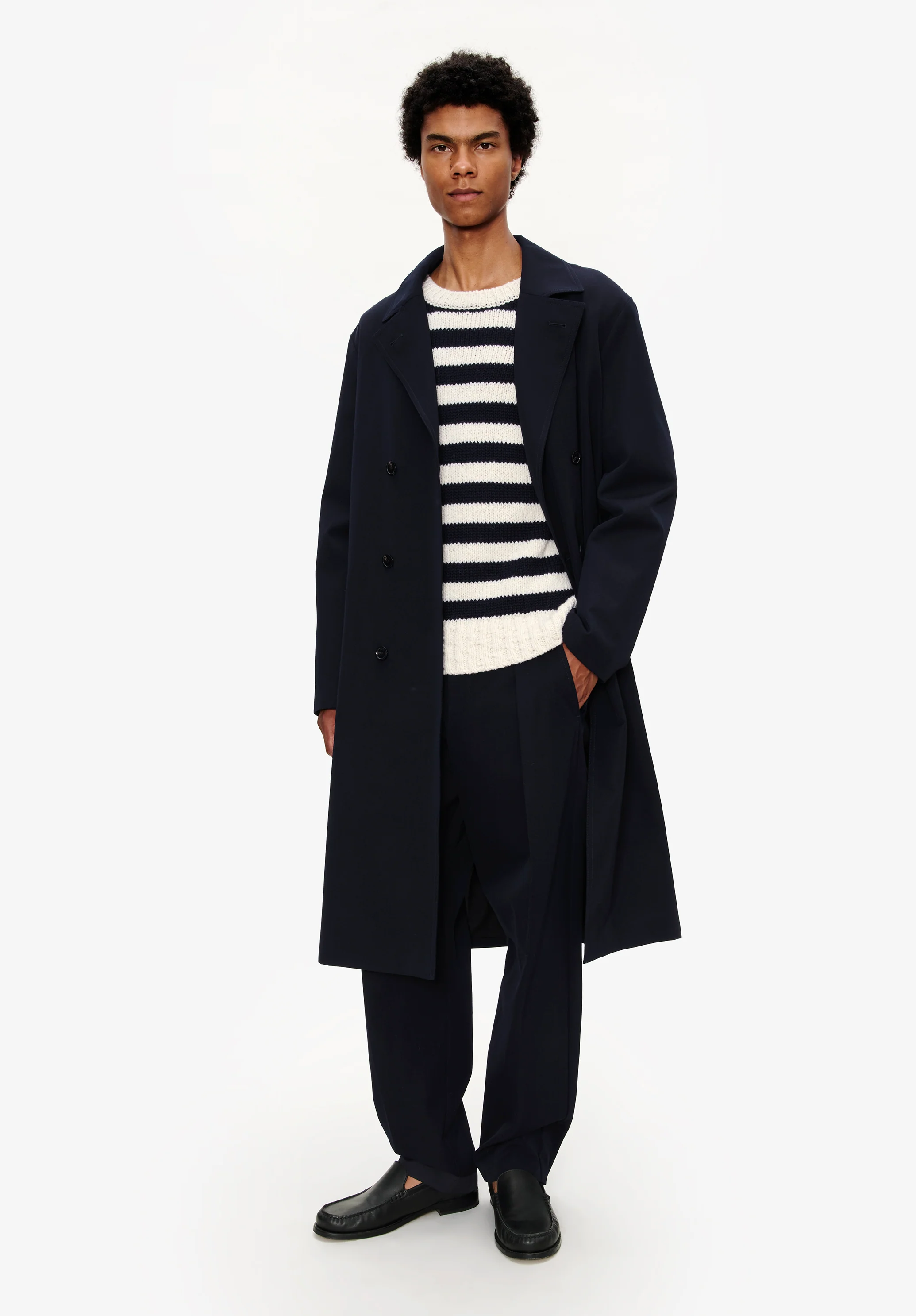 Manteau croisé - Dark navy