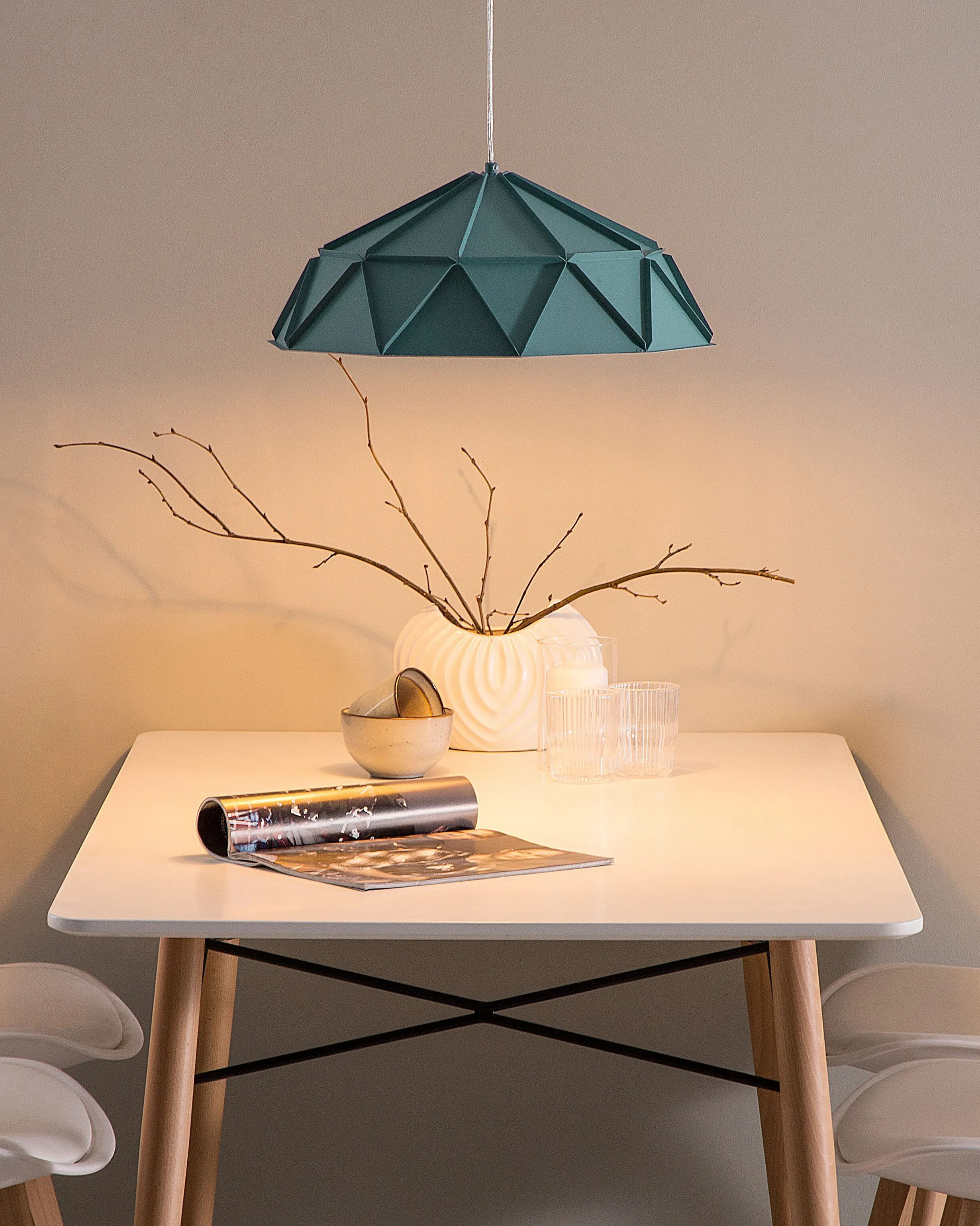 Hanglamp SENIA Metaal Turquoise
