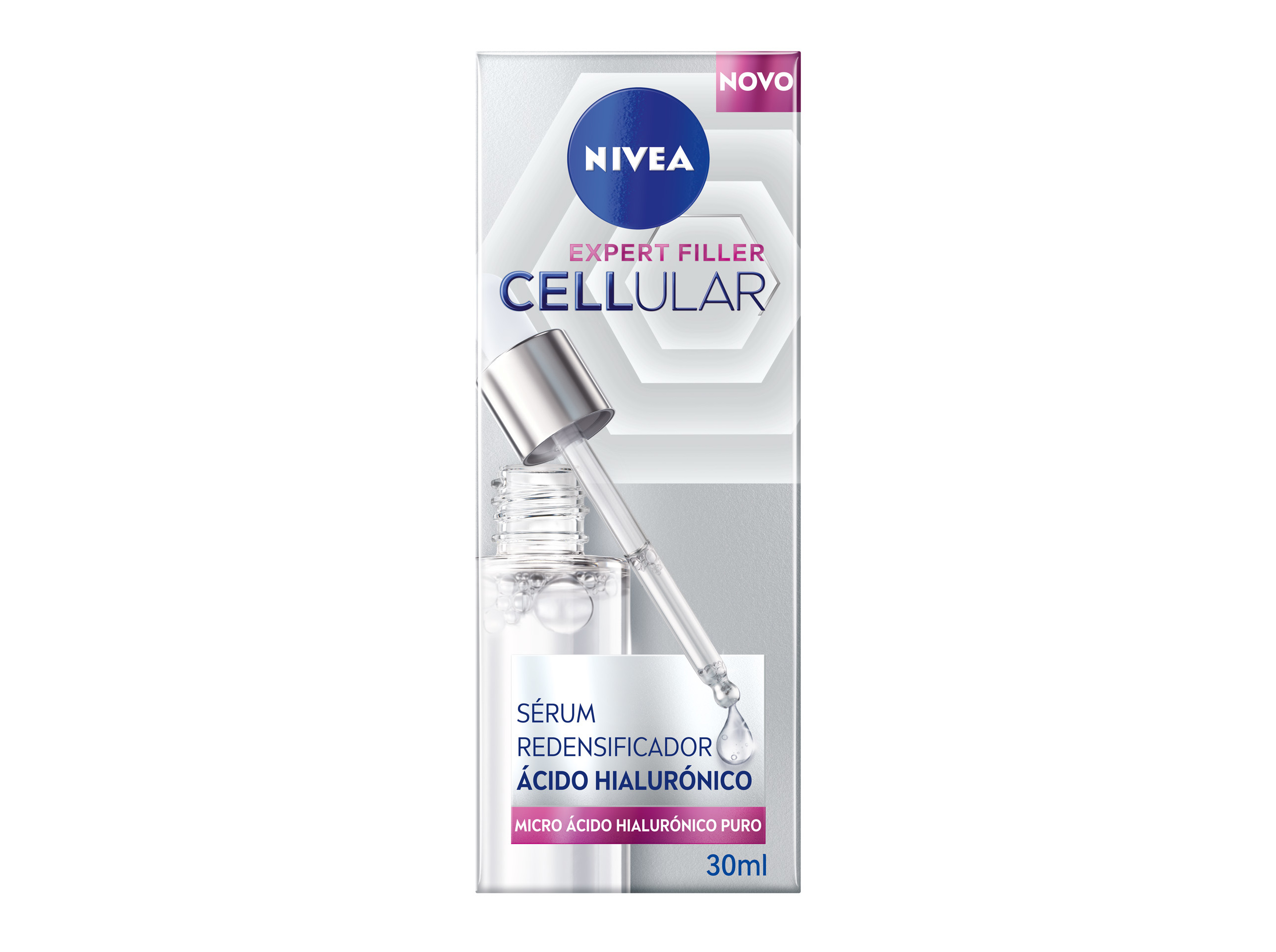 SÉRUM DE ROSTO BOOSTER ÁCIDO HIALURÓNICO CELLULAR FILLER NIVEA 30 ML