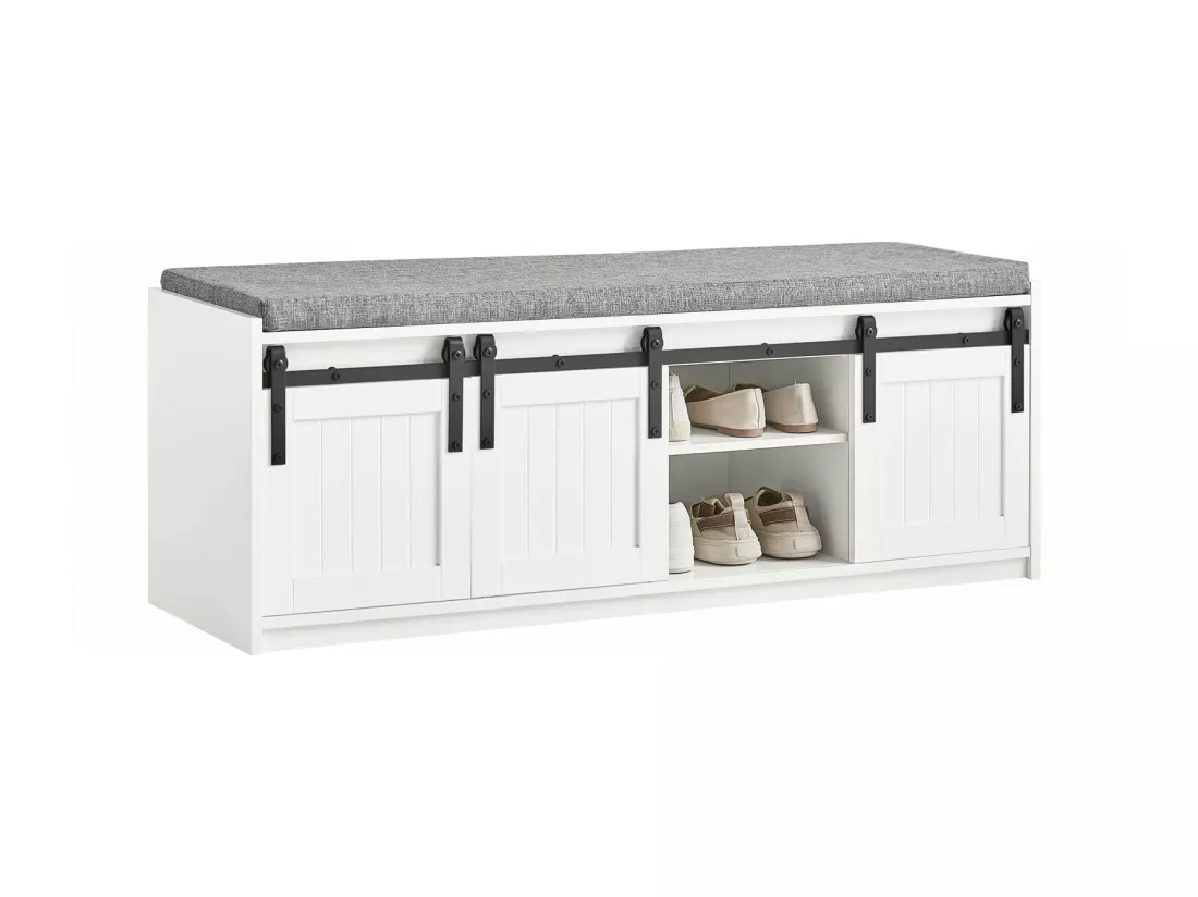 Étagère à Chaussures, Meuble à Chaussures, Porte-Chaussures avec 6 Compartiment, FSR133-W
